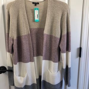 Never worn! Stitch Fix Colorblock Open Sweater!